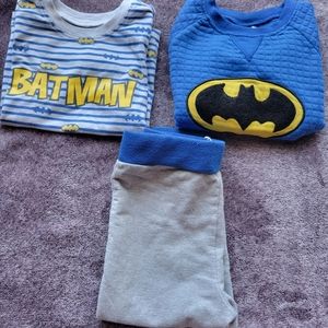 Toddler boy batman outfit set
